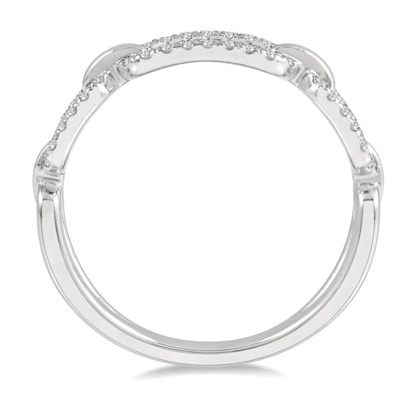 Paper Clip Diamond Ring