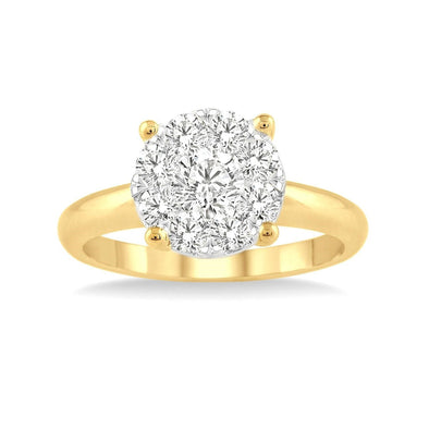 Lovebright Solitaire .50 CT Round Diamond Ring