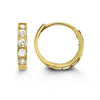 Baby CZ Channel Set Huggie