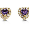 Baby CZ Heart Earrings