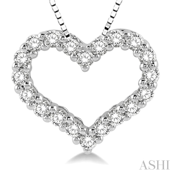 Pave Heart Diamond Necklace