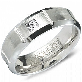 Notched Cobalt & Diamond Band