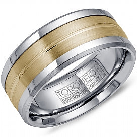 Cobalt 10K Gold Ridged Band
