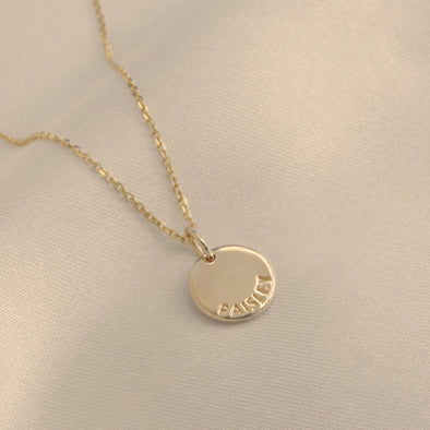 Name Disc Necklace