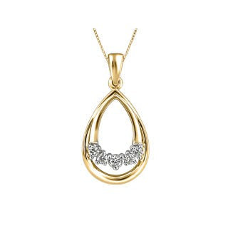 Teardrop Diamond Necklace