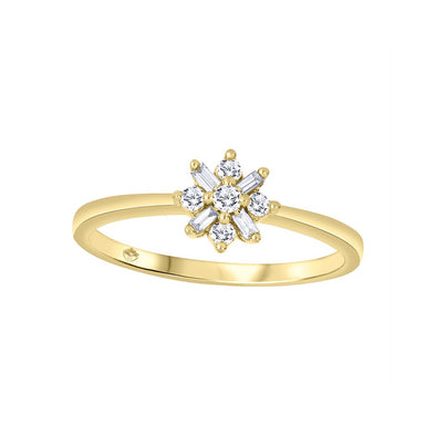 Baguette Star Ring