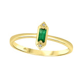 Emerald Baguette Ring