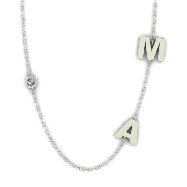 Double Initial Necklace – Lawlor Jewelry
