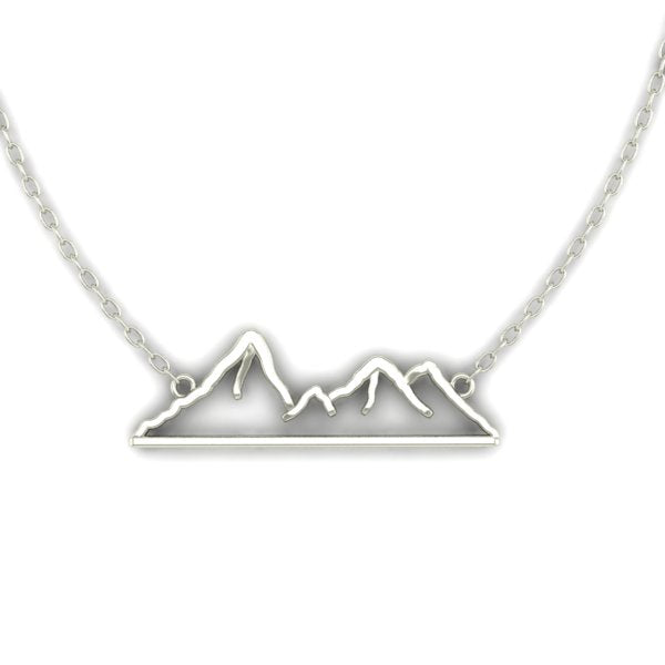 Vintage Mountain River Heart Pendant Necklace Women's Fine - Temu