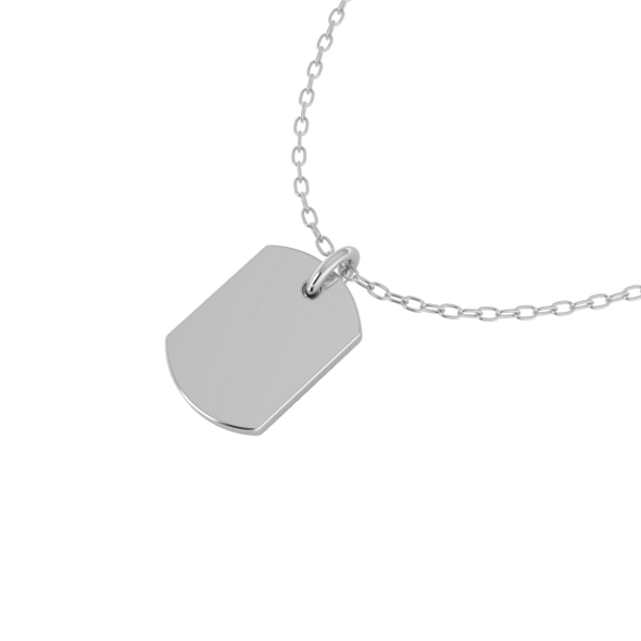 Mini Dog Tag Pendant (Engravable)
