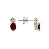 Ruby Crown Jewel Earrings