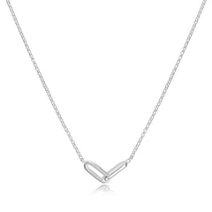 Duo Paperclip Necklace