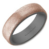 Tantalum & 14K Gold Textured Band
