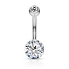Surgical Steel Double Bezel Belly Ring