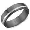 Offset 10K Gold Inlay Tantalum Band