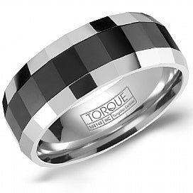 Tungsten & Black Ceramic Band