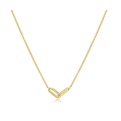 Duo Paperclip Necklace