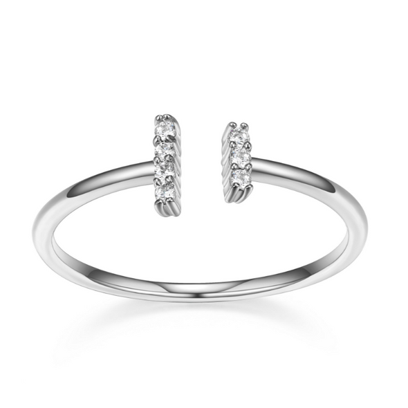 Adjustable Double Bar Ring