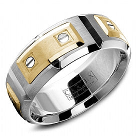 18K Two-Tone Gold Designer Band
