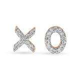 Diamond Set XO Studs