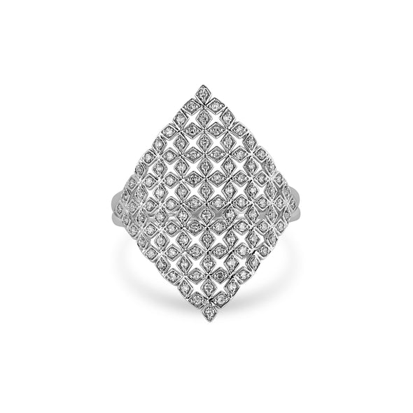 Lattice Diamond Ring